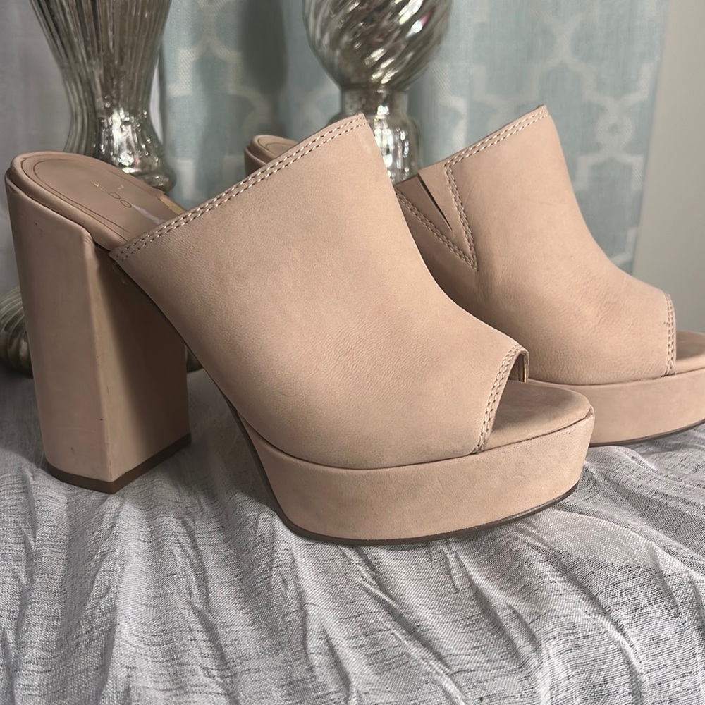 Aldo Platform Suede Pumps
